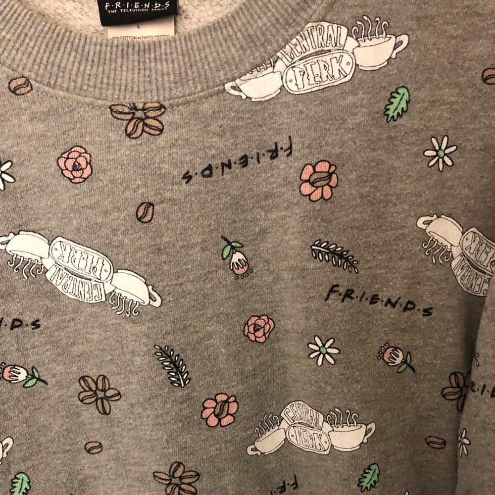 Friends Cropped Crewneck Sweatshirt - Size Large